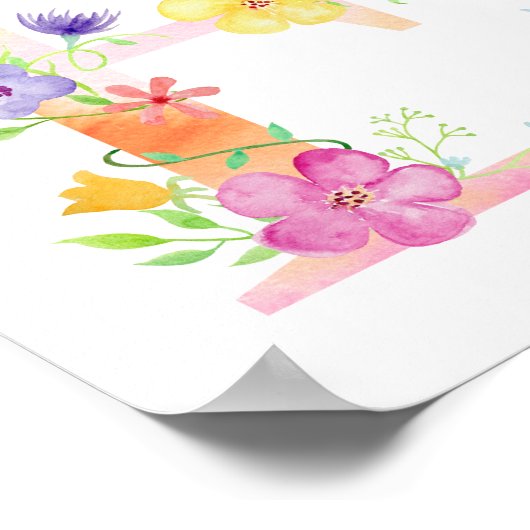 Blumenbrief E Poster (Ecke)