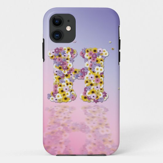Blumenbrief H Case-Mate iPhone Hülle (Rückseite)