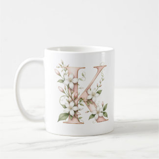 Blumenbrief K Jasminblüten Personalisierter Beche Kaffeetasse