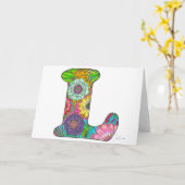 Blumenbrief L-Grußkarte - Leere Innenseite Karte (Gelbe Blume)