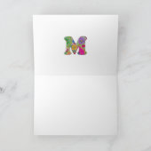 Blumenbrief M Grußkarte - Leere Innenseite Karte (Innenseite)