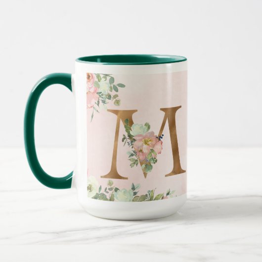 Blumenbrief "M"-Tasse Tasse (Links)