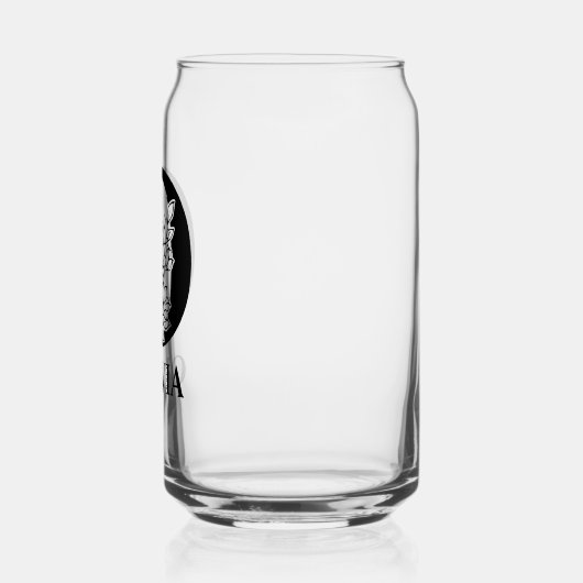 Blumenbrief O Monogramm und Personalisierte Bezeic Dosenglas (Links)