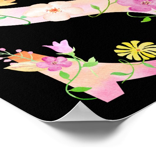 Blumenbrief S Poster (Ecke)