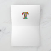 Blumenbrief T Grußkarte - Leere Innenseite Karte (Innenseite)