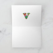 Blumenbrief V Grußkarte - Leere Innenseite Karte (Innenseite)