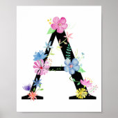 Blumenbriefe als Poster (Vorne)