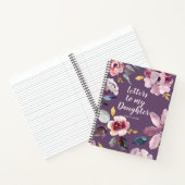 Blumenbriefe an das Keepsake Journal meiner Tochte Notizblock (Innenseite)
