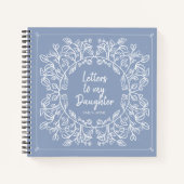 Blumenbriefe an das Keepsake Journal meiner Tochte Notizblock (Vorderseite)