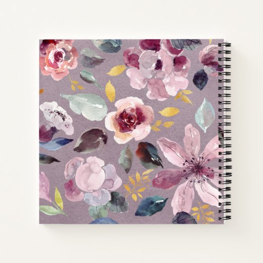 Blumenbriefe an das Keepsake Journal meiner Tochte Notizblock (Rückseite)