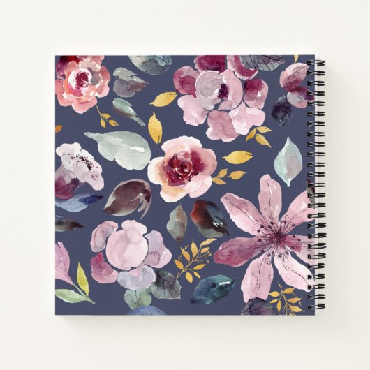 Blumenbriefe an das Keepsake Journal meiner Tochte Notizblock (Rückseite)