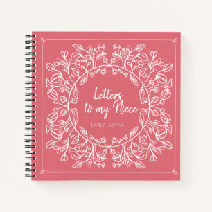 Blumenbriefe an meine Nichte Erinnerungsjournal Notizblock