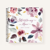 Blumenbriefe an My Niece Keepake Journal Notizblock (Vorderseite)