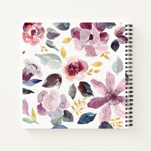 Blumenbriefe an My Niece Keepake Journal Notizblock (Rückseite)