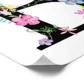 Blumenbriefe B Poster (Ecke)