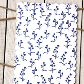 Blumenbriefe, Blaue Blume Bat Mitzvah Einladung