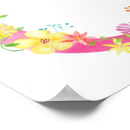 Blumenbriefe C Poster (Ecke)