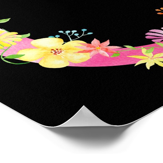 Blumenbriefe C Poster (Ecke)