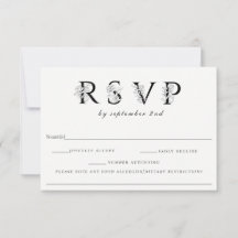 Blumenbriefe, die RSVP mit Allergikermerkmal verbi