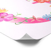 Blumenbriefe G Poster (Ecke)