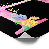 Blumenbriefe H Poster (Ecke)