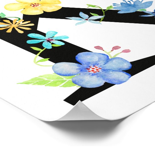 Blumenbriefe K Poster (Ecke)