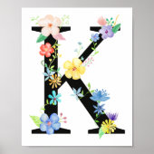 Blumenbriefe K Poster (Vorne)