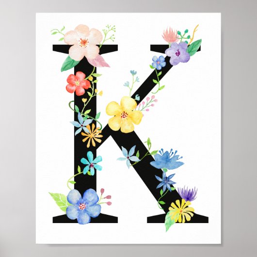 Blumenbriefe K Poster (Vorne)