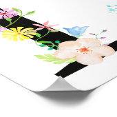 Blumenbriefe L Poster (Ecke)