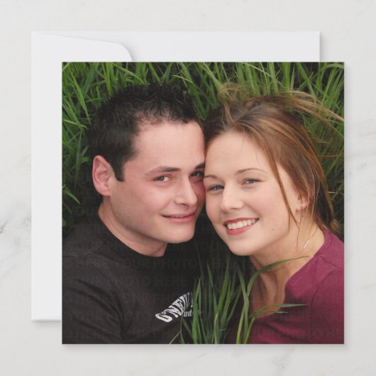 Blumenbriefe Rustikales Waldland Foto Save the Dat Save The Date (Rückseite)