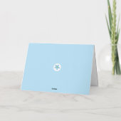 BlumenbriefM Monogramm Personalisiert Geburtstagsk Dankeskarte (Rückseite)