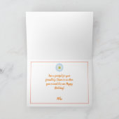 BlumenbriefM Monogramm Personalisiert Geburtstagsk Dankeskarte (Innenseite)