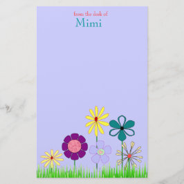 Blumenbriefpapier Briefpapier
