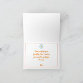 BlumenbriefR Monogramm Personalisiert Geburtstagsk Karte (Innenseite)