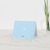 BlumenbriefT Monogramm Personalisiert Geburtstagsk Karte (Rückseite)