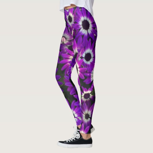 Blumenbright Lila Garden Blooms Foto Blume Leggings (Links)