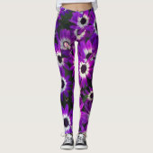 Blumenbright Lila Garden Blooms Foto Blume Leggings (Vorderseite)
