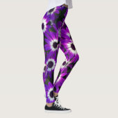 Blumenbright Lila Garden Blooms Foto Blume Leggings (Rechts)