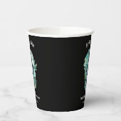 Blumenbrille oder Halloween-Brautparty Die Pappbecher (Links)