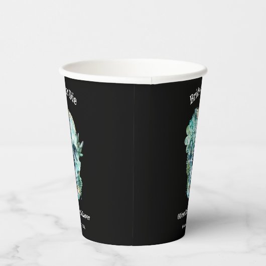 Blumenbrille oder Halloween-Brautparty Die Pappbecher (Rechts)