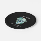 Blumenbrille oder Halloween-Brautparty Die Pappteller (Schrägansicht)