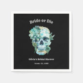 Blumenbrille oder Halloween-Brautparty Die Serviette (Vorderseite)