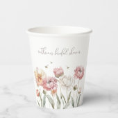 Blumenbrille zu Bienen Brautparty Papier Cups Pappbecher (Rückseite)