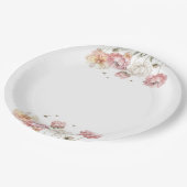 Blumenbrille zu Bienen Brautparty Papier Teller (Schrägansicht)