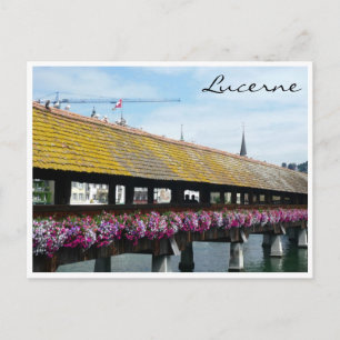 Blumenbrücke Lucerne Postkarte