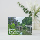 Blumenbrücke Lure North Carolina Foto Postkarte (Stehend Vorderseite)