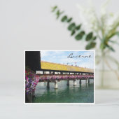 Blumenbrücke Luzerne Postkarte (Stehend Vorderseite)