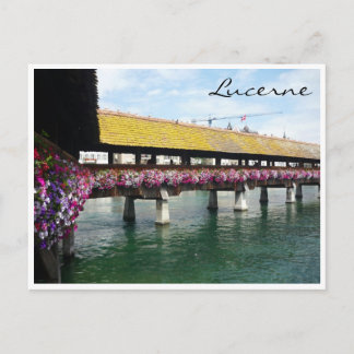 Blumenbrücke Luzerne Postkarte