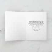 Blumenbrüder und Ehefrau Personalisierter Jahresta Karte (Innenseite)