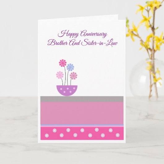 Blumenbrüder und Ehefrau Personalisierter Jahresta Karte (Gelbe Blume)